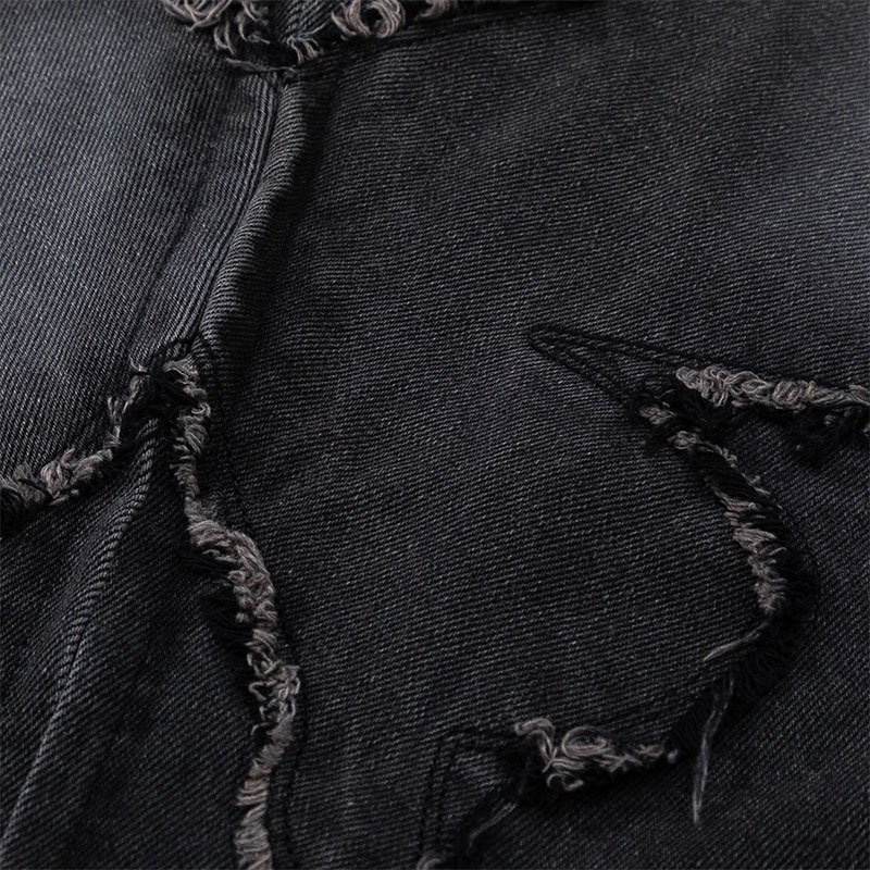 2024 Denim Distressed Jacket for Men Turn Down Collar Casual Jacket For Men Retro Washed Warm Men's Jackets