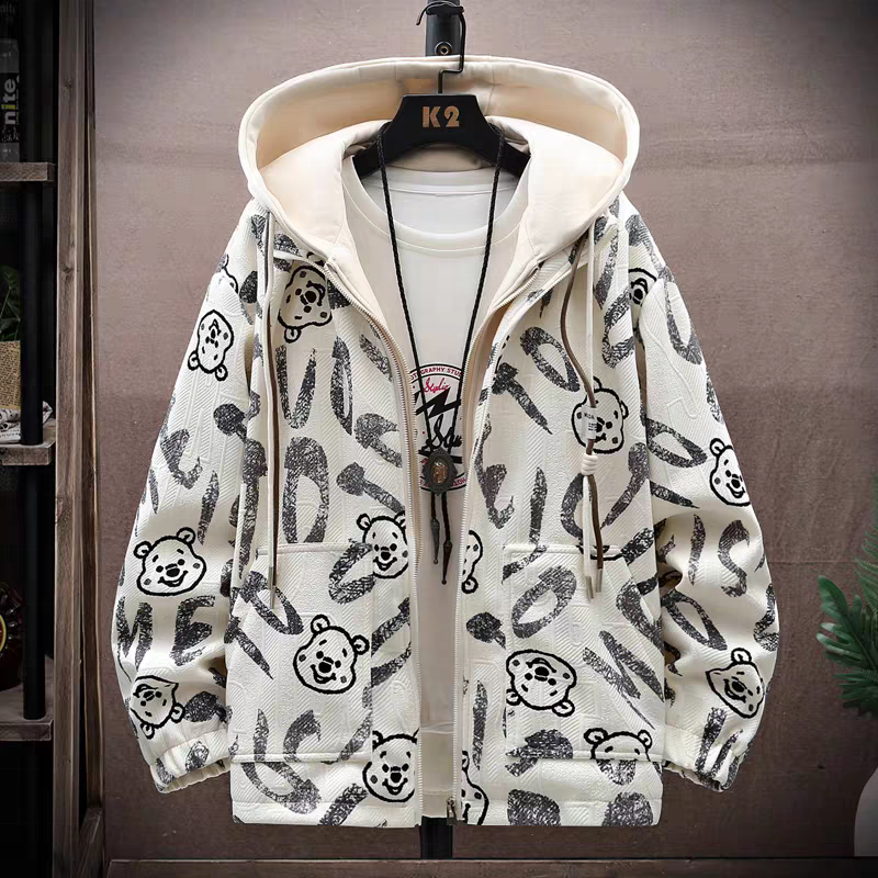 New Japanese and Korean fashion men's casual street style jacket men's school autumn and winter jacket wholesale