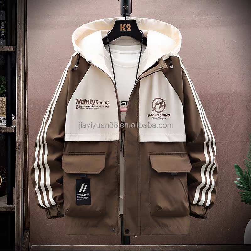 New Japanese and Korean fashion men's casual street style jacket men's school autumn and winter jacket wholesale