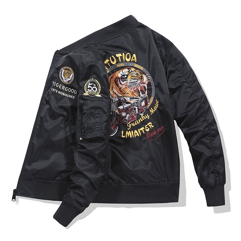 Longline silk printing motor sport bordada femenina men's jackets bomber katun custom embroidered boys vegan oversize insulated