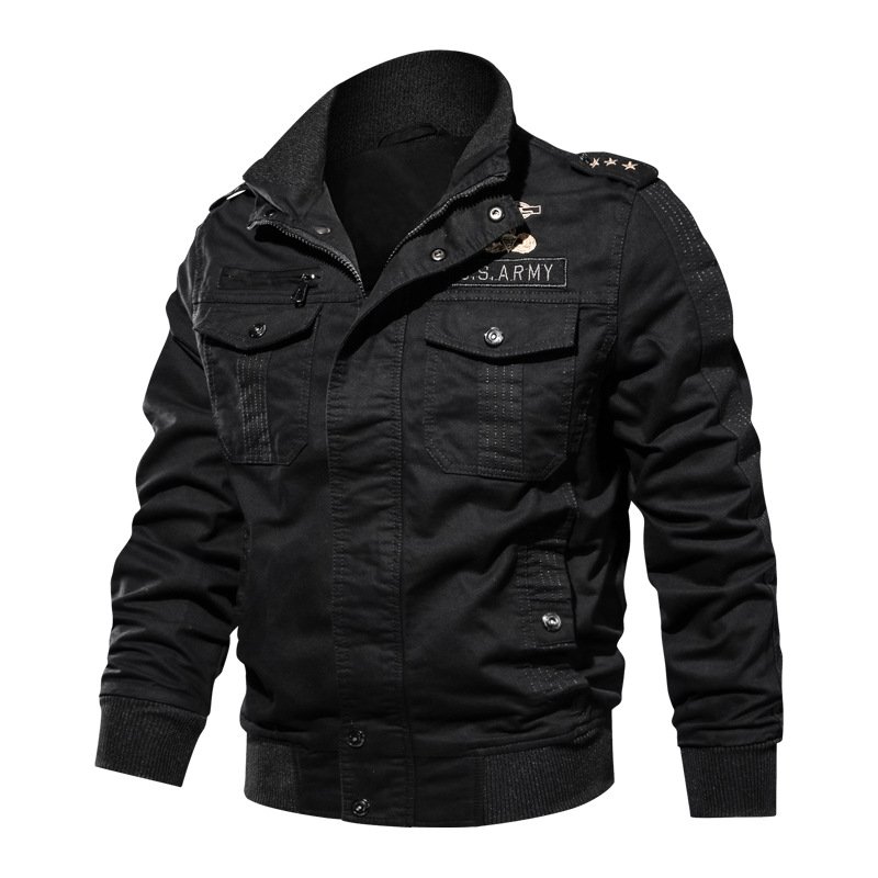 Spring and Autumn Jacket Men's Coat Pure Cotton Large Size Men's Jacket