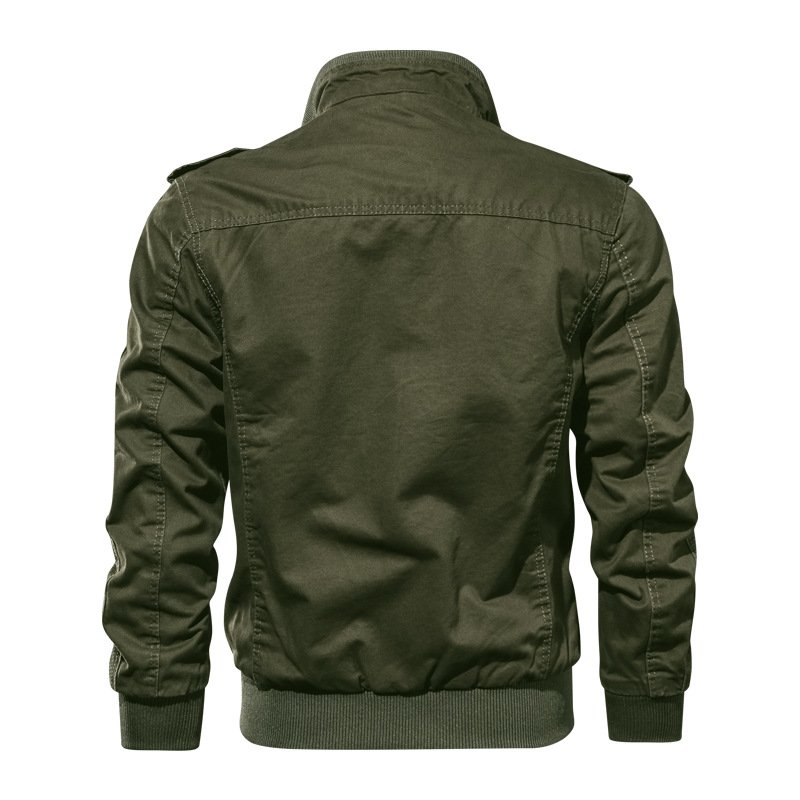 Spring and Autumn Jacket Men's Coat Pure Cotton Large Size Men's Jacket