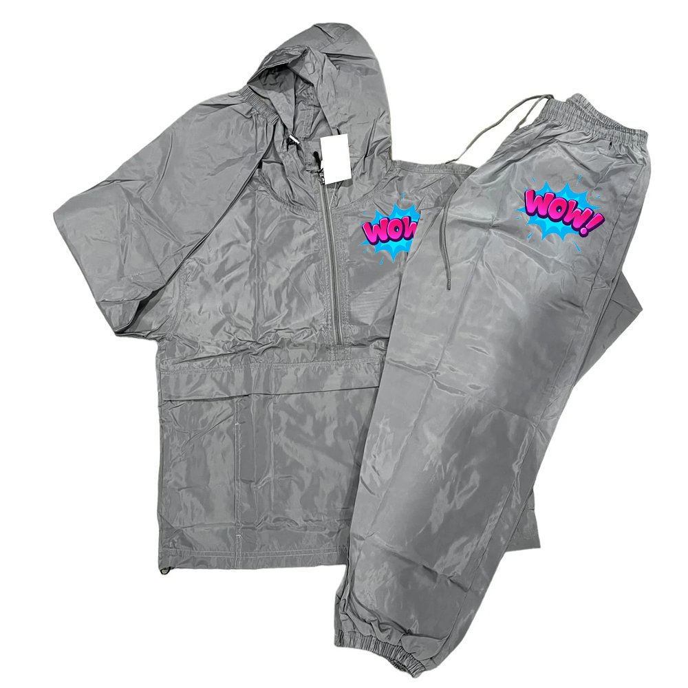 Custom Casual Windbreaker Blank Tracksuit Jogging Set 2 Piece Gym Fitness Windproof Tracksuit Sweatsuit Plus Size Men's Jackets