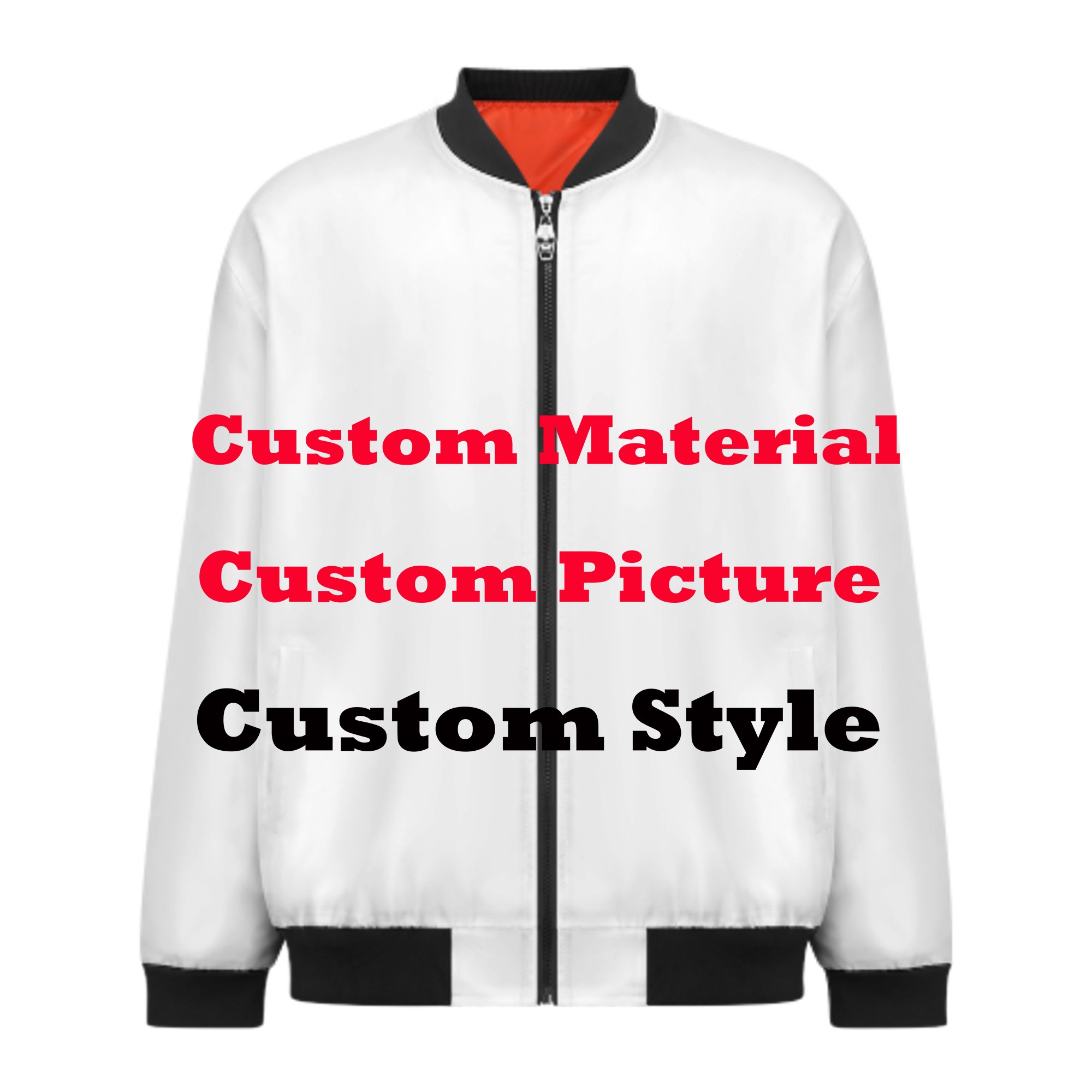New Wholesale Custom Men Oversize Zipper Bomber Jacket Polynesian Cotton Jacket Windbreaker Plus Size Men's Jackets Winter Coats