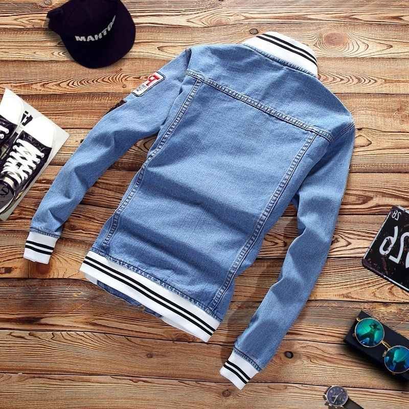 Wholesale High Quality Men's Cotton jeans Jacket Custom Mens Denim Jacket For Men