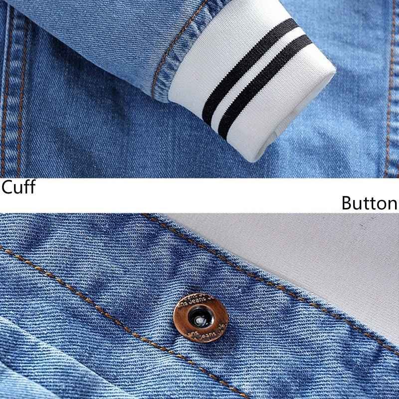 Wholesale High Quality Men's Cotton jeans Jacket Custom Mens Denim Jacket For Men