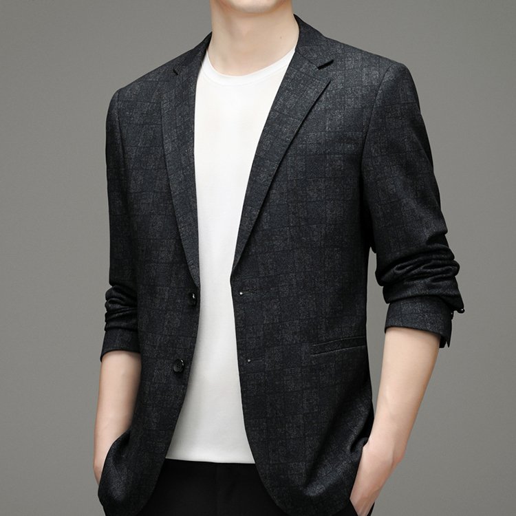 2022 new wholesale custom men's fashion high-end plaid suit jacket