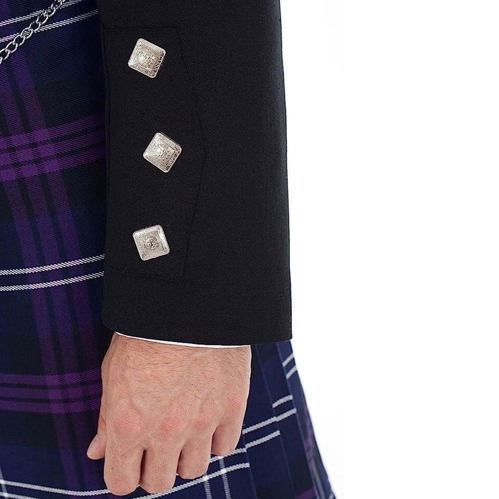 Scottish Custom Prince Charlie Jacket Waistcoat for Men Wholesale OEM Top quality Kilt Society Men's jacket