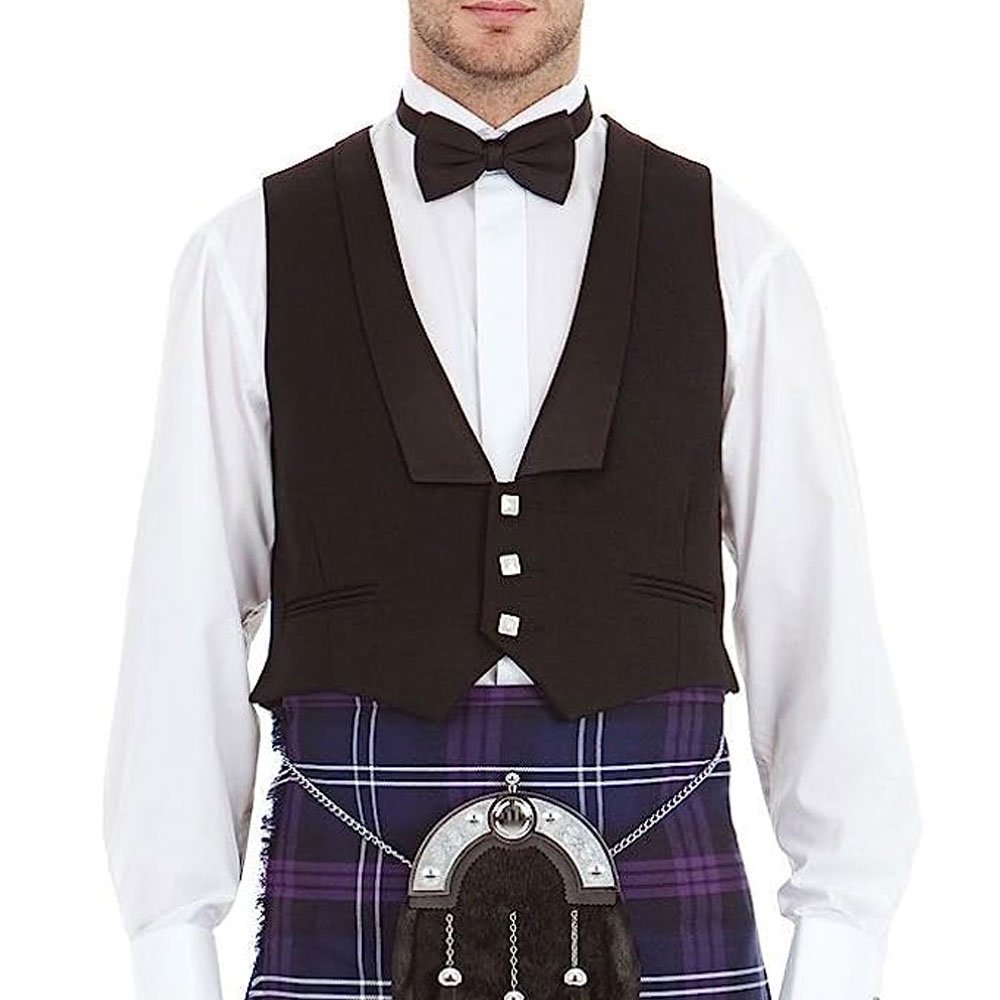 Scottish Custom Prince Charlie Jacket Waistcoat for Men Wholesale OEM Top quality Kilt Society Men's jacket