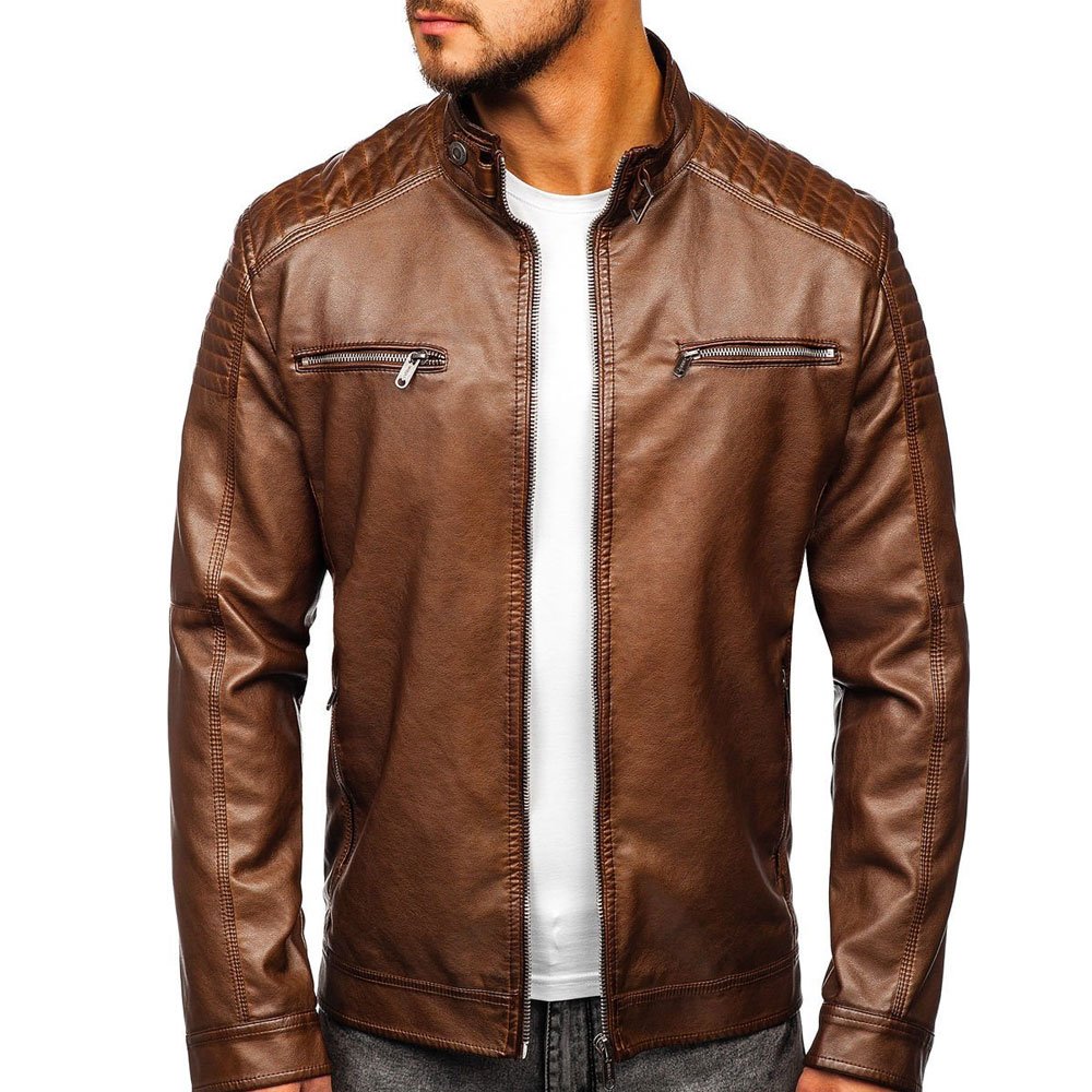 Fully Customized Genuine Cowhide Leather Jackets For Men's Autumn And Winter Wear Comfortable Men Leather Jackets