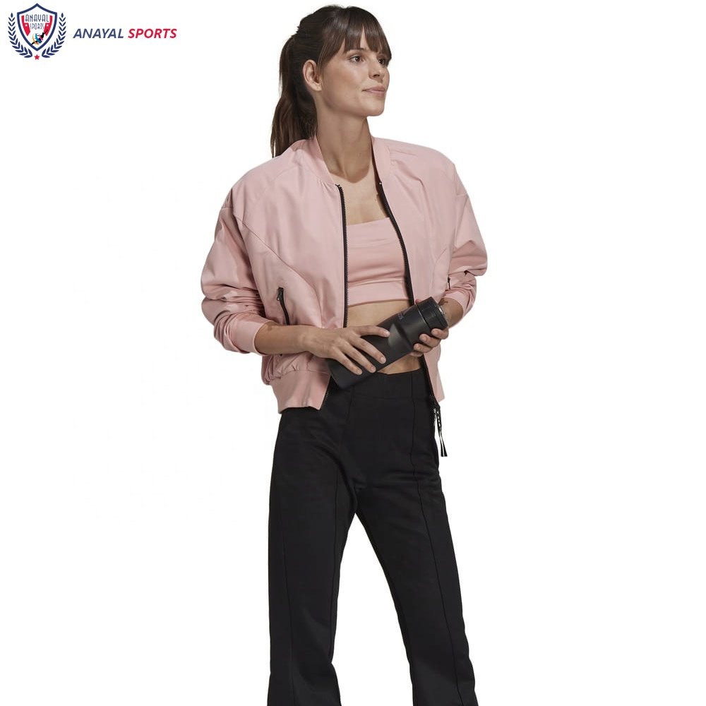 Best Selling Women Bomber Jackets Ladies Solid Color Best Quality Women Bomber Jacket BY ANAYAL SPORTS
