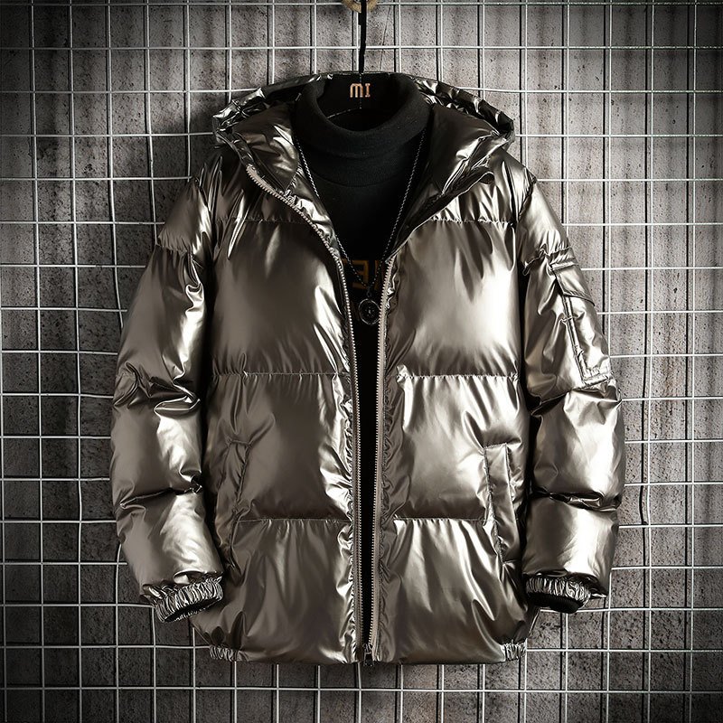 High Quality Puffer Hooded Cotton Custom Men's Down Jacket