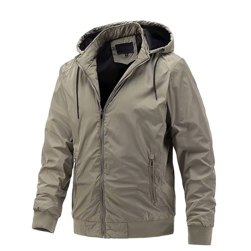 Wholesale hot sale clothes men winter hunting streetwear hooded windbreaker bomber jackets for men 2024