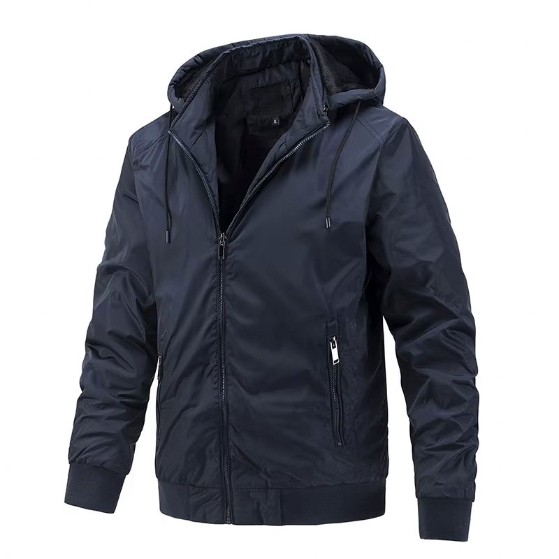 Wholesale hot sale clothes men winter hunting streetwear hooded windbreaker bomber jackets for men 2024
