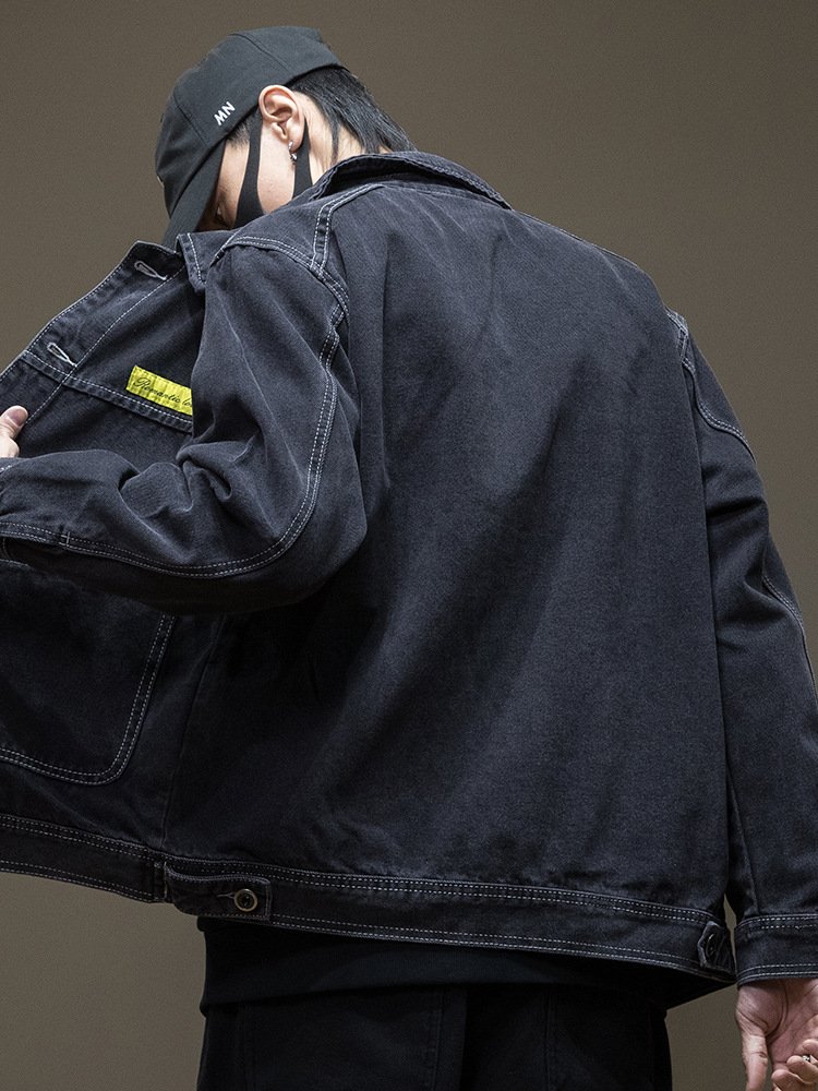 Fashion Spring And Autumn New Denim Clothes Men's Tooling With Jacket Top Hot Sale