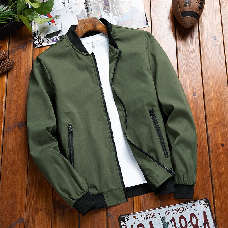 New Style Wholesale Lightweight Casual Popular and Fashionable Multi-Color Standing Collar for Men's Jacket
