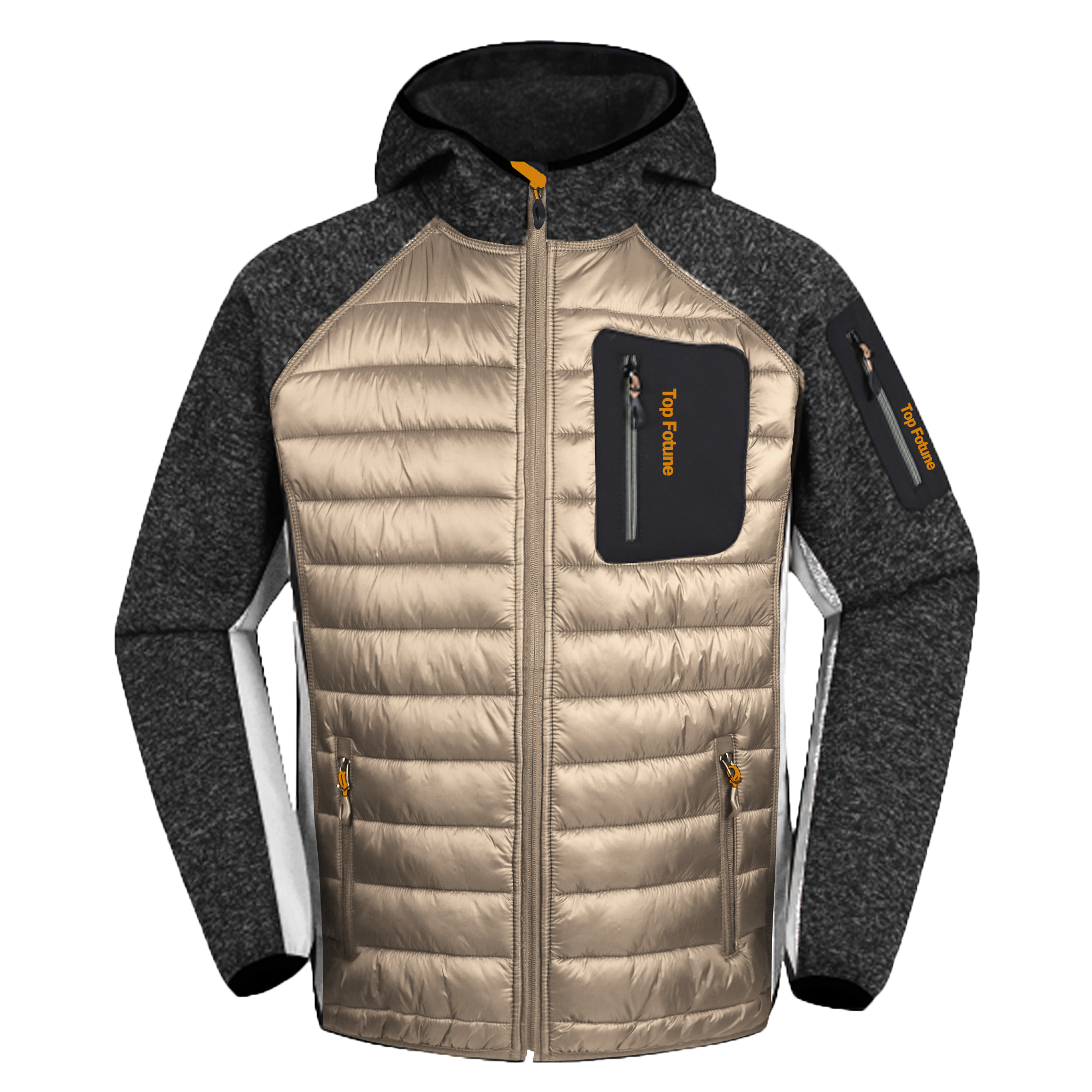 custom fit style coat men's padded nylon jackets winter fashionable street sportswear jacket