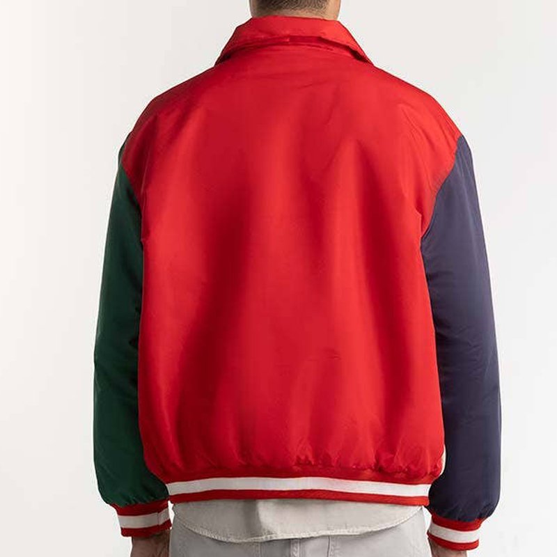 Custom Stylish Satin Baseball Bomber Jacket for Men College Varisty Chenille Embroidered Men's Stylish Satin Jacket