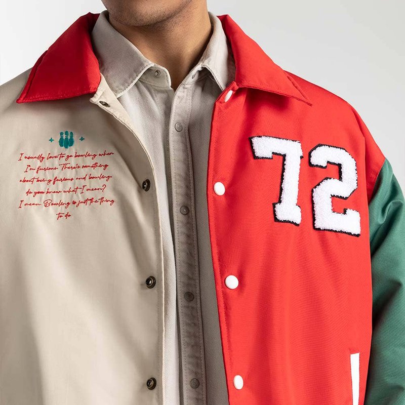 Custom Stylish Satin Baseball Bomber Jacket for Men College Varisty Chenille Embroidered Men's Stylish Satin Jacket