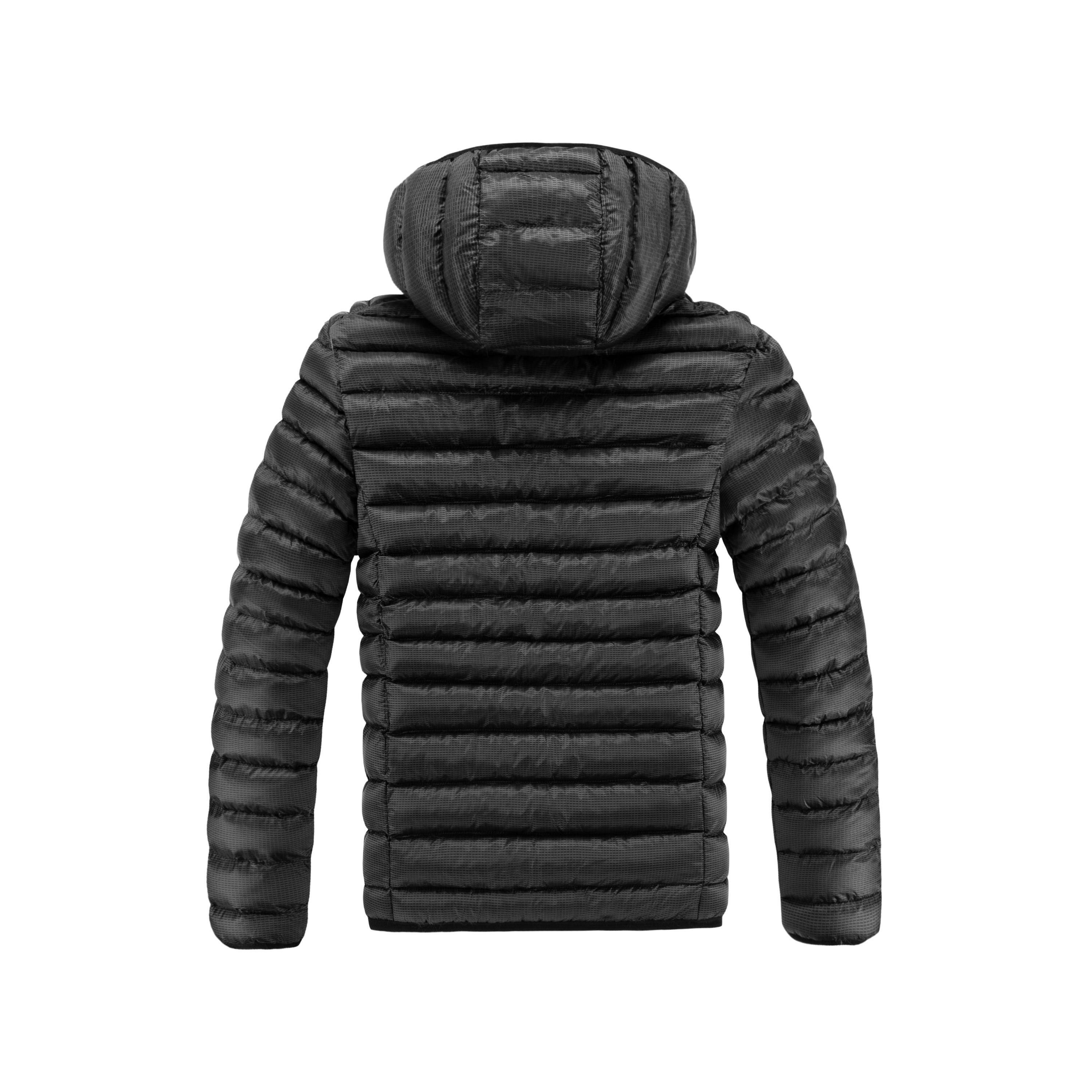 New Arrival Long Sleeve Plaid Puffer Men Jacket Lightweight Slim Hooded High Quality Warm Winter Cotton Padded Puffer Jacket