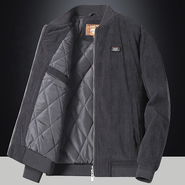 Cheap Fashion Men's Jackets Corduroy Waterproof Windbreaker Sports Outdoor Parka Jacket Men Leather Jacket