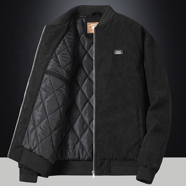 Cheap Fashion Men's Jackets Corduroy Waterproof Windbreaker Sports Outdoor Parka Jacket Men Leather Jacket