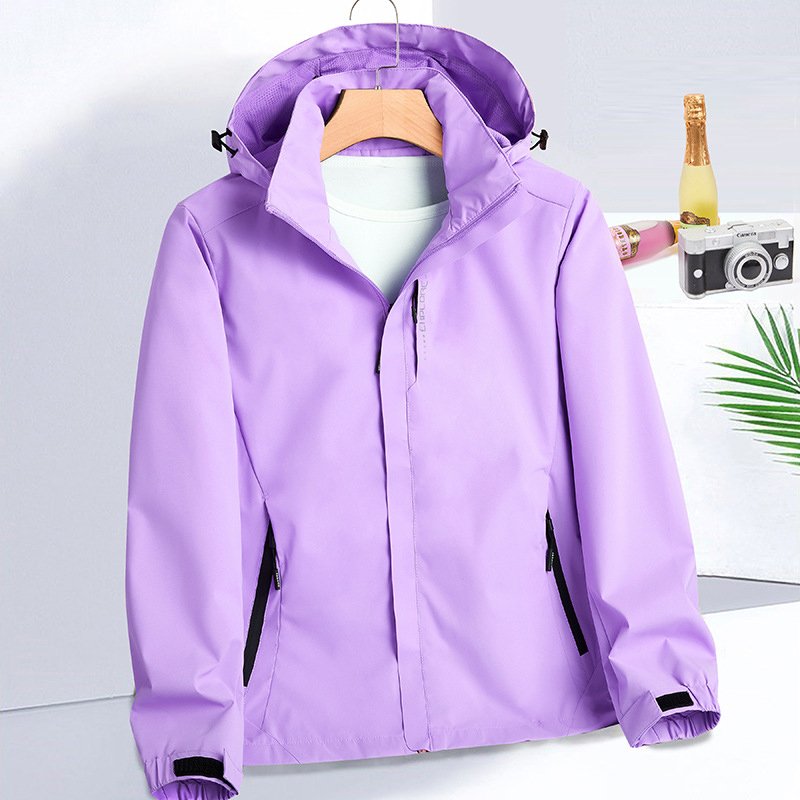 Men's Vintage Retro Waterproof Windbreaker Hood Jacket Running Hiking Rain Men Windbreaker Jacket