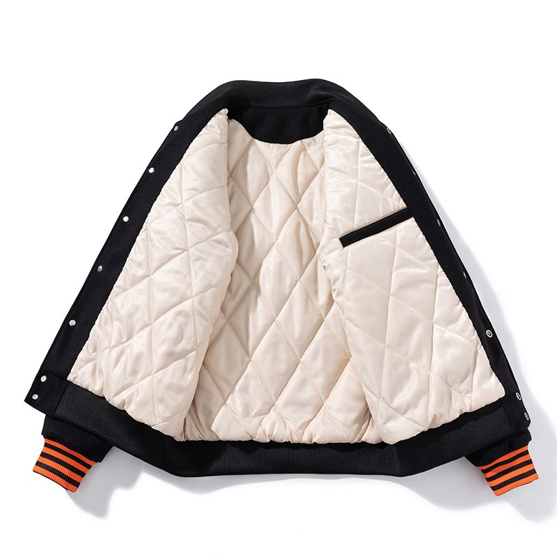 2024 Custom Logo Printed Men's Baseball Varsity Jackets Windbreaker Sports Uniforms with Leather Sleeves Casual Winter Jacket