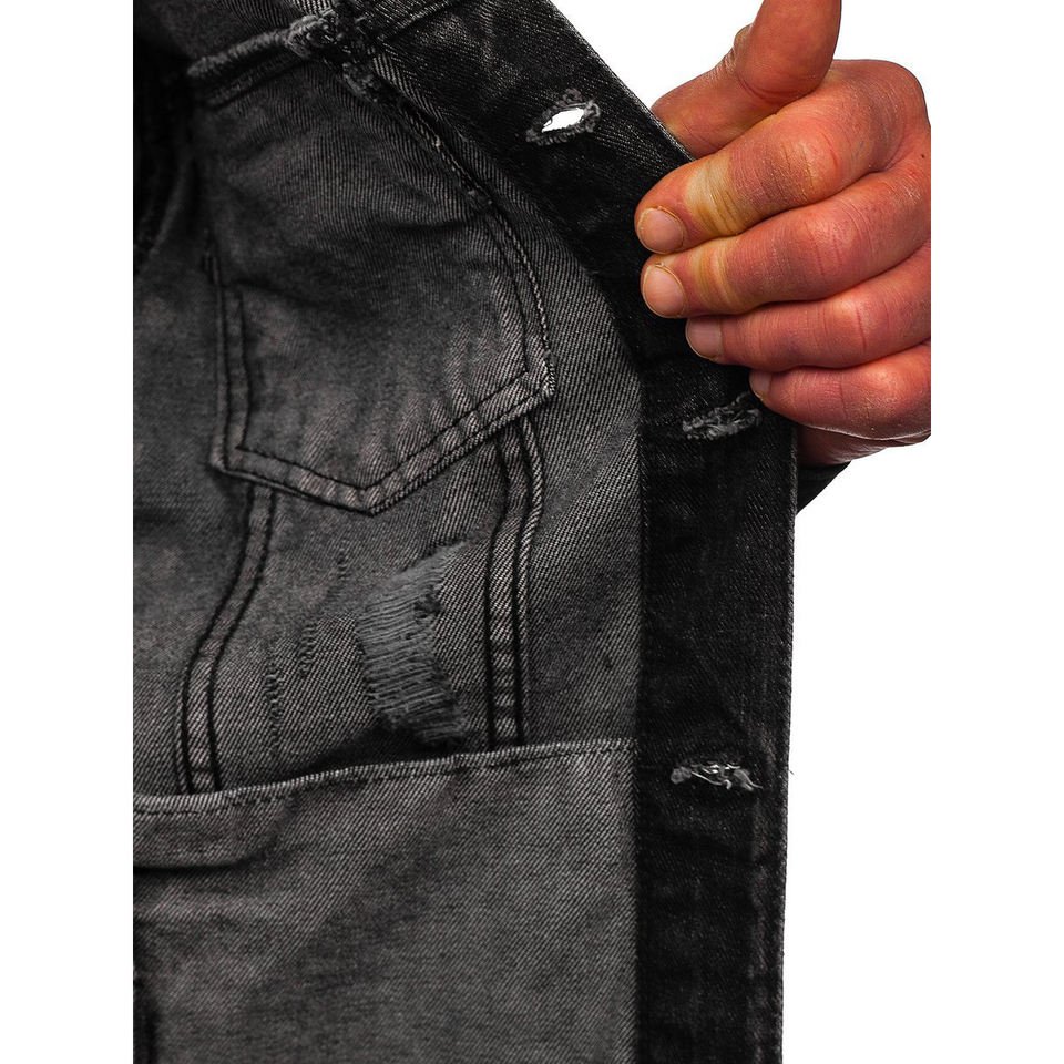 High Quality Manufacturer OEM Custom Cotton Wool Casual Denim Winter Jeans And Jackets Sets For Men'S Wear