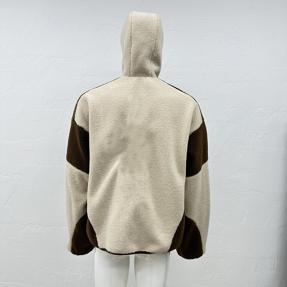 High Quality Custom Embroidered Zip Up Men's Sherpa Jacket Hoodies Fleece Masked Ninja Mens Hooded Jacket