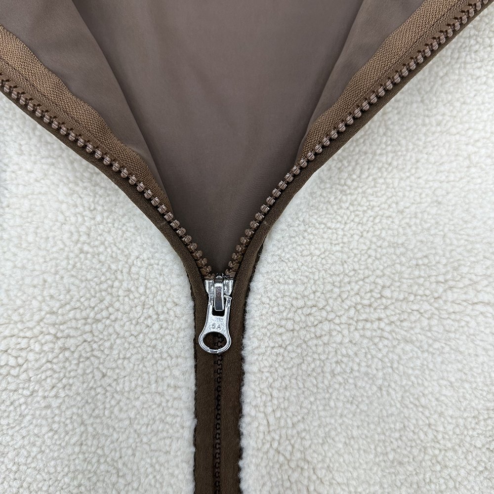 High Quality Custom Embroidered Zip Up Men's Sherpa Jacket Hoodies Fleece Masked Ninja Mens Hooded Jacket