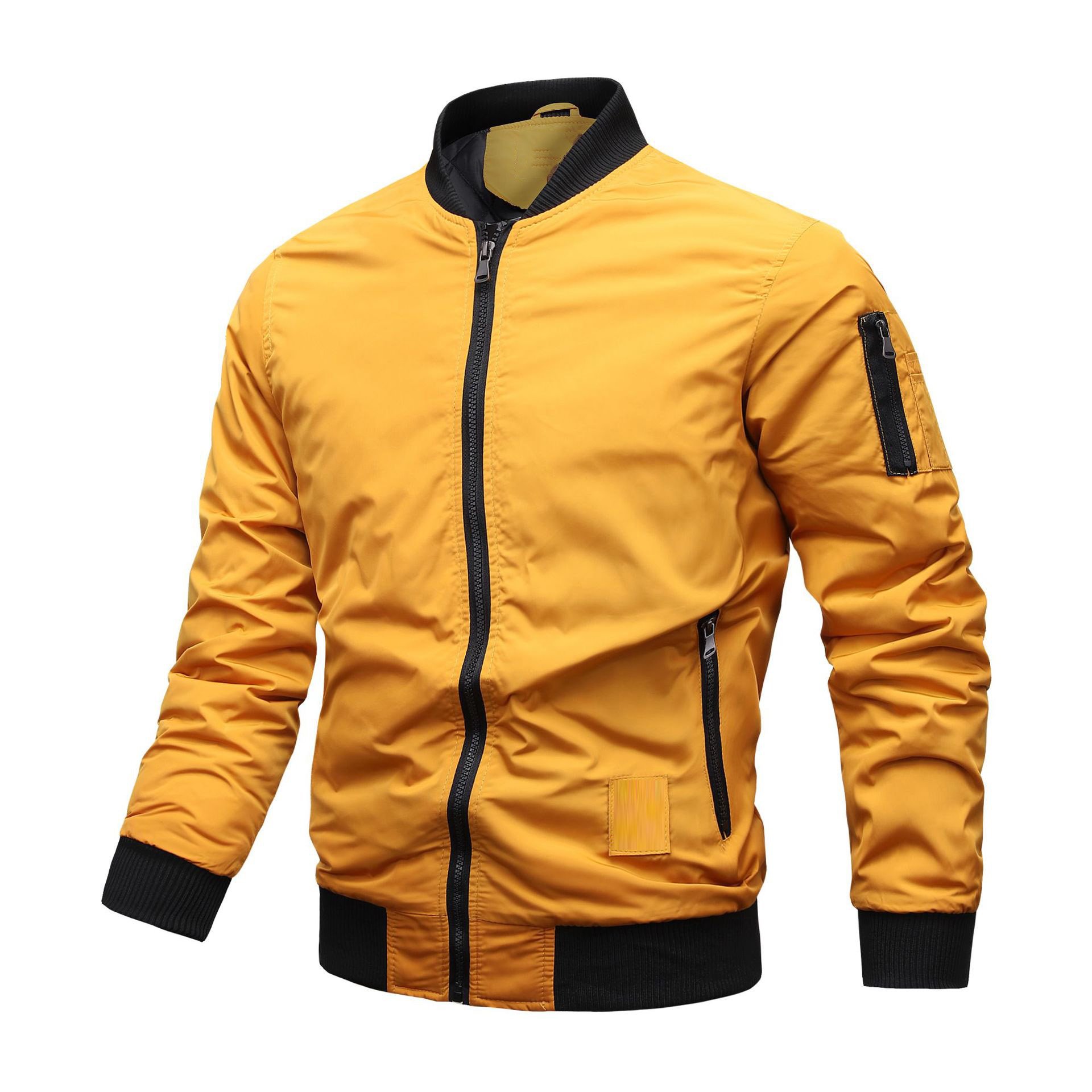 Men's jackets & coats Men's Casual Baseball Coat Standing Collar Men's Light Flying Jacket