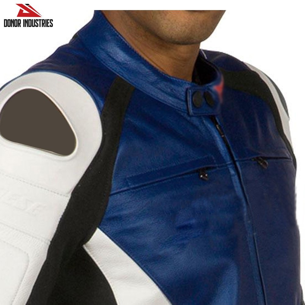 Men Motorbike Genuine Leather Moto Motorcycle with CE Armor Protection Biker Riding Jacket Safety Softshell Leather men Jacket