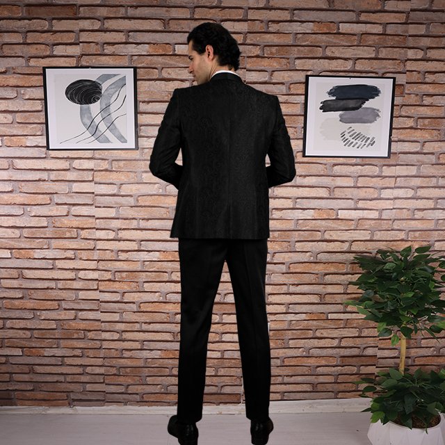 Charming Black Men Suits 3 Piece Slim Fit Wedding Groom Party Wear Coat Pant,Summer Winter Suit Formal Suit Business Set