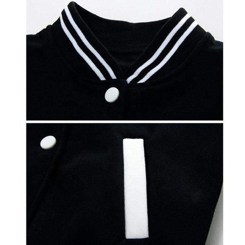 Spring Autumn Men's Pilot Bomber Couple Baseball Jacket University Varsity Solid Color Casual Korean Clothes