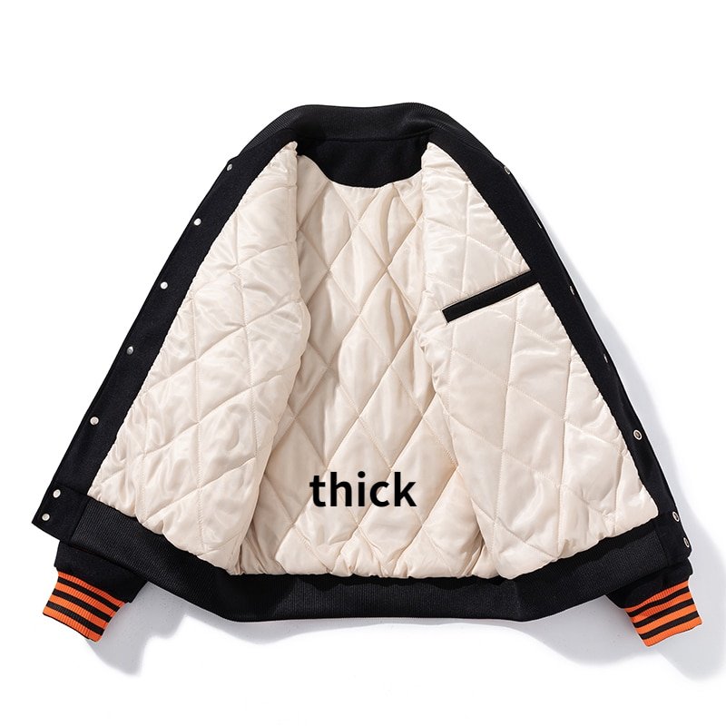 2022 Custom Logo Printed Letters Baseball Varsity Jackets Mens Custom Sports Uniforms Jacket with Leather Sleeves
