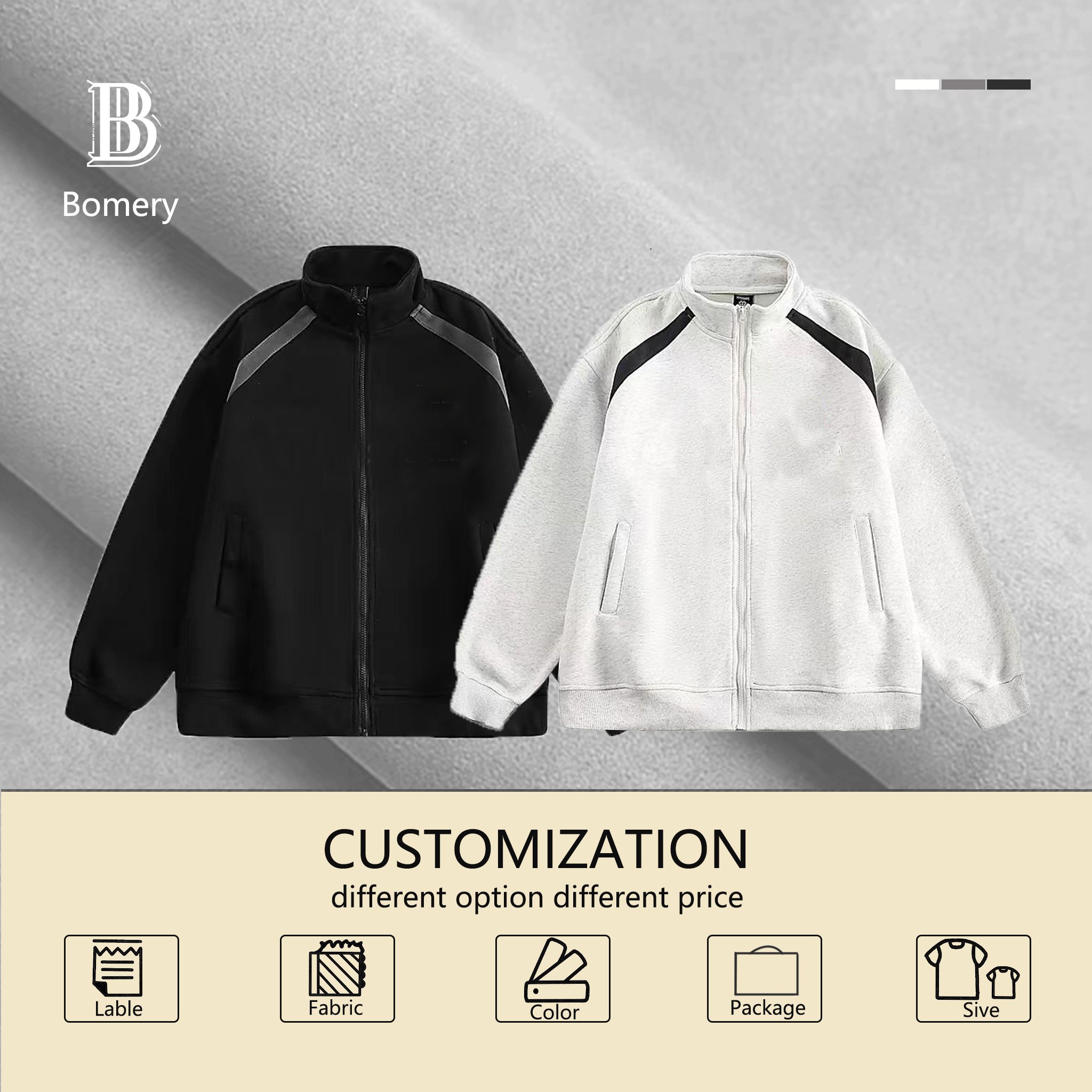 Bomery 2024 Custom Blazers Hot Selling Men's Sportswear Windbreaker Casual Jackets for Spring Fall Winter for Adults