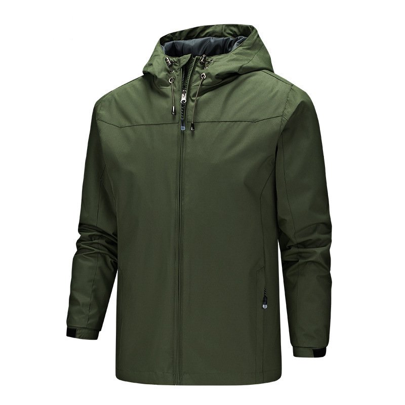 Autumn Winter Thin Soft Shell Hooded Custom Logo Mountaineer Waterproof Windproof Soft Shell Jacket For Men