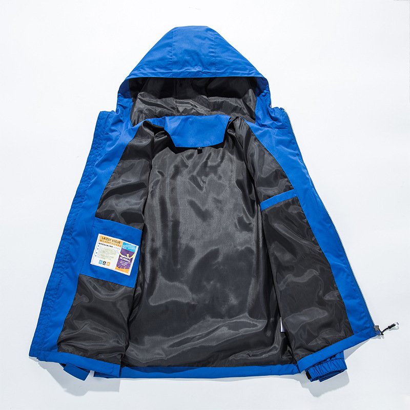 Autumn Winter Thin Soft Shell Hooded Custom Logo Mountaineer Waterproof Windproof Soft Shell Jacket For Men