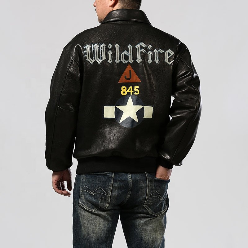 High Quality Customization Winter Bomber Male Motorcyclist Genuine Leather Jacket Smart Casual Thickened Sheepskin Jackets