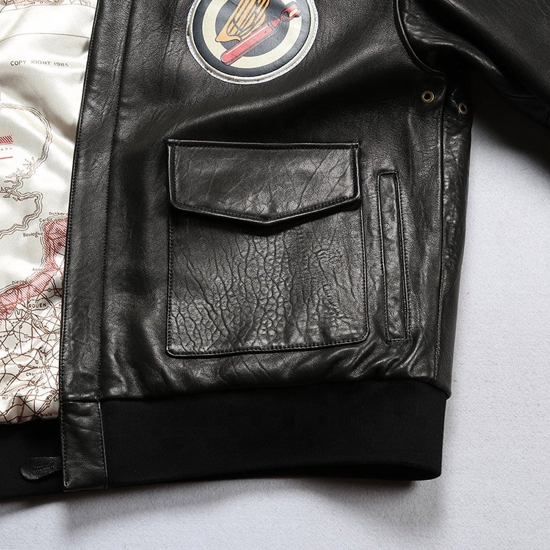 High Quality Customization Winter Bomber Male Motorcyclist Genuine Leather Jacket Smart Casual Thickened Sheepskin Jackets
