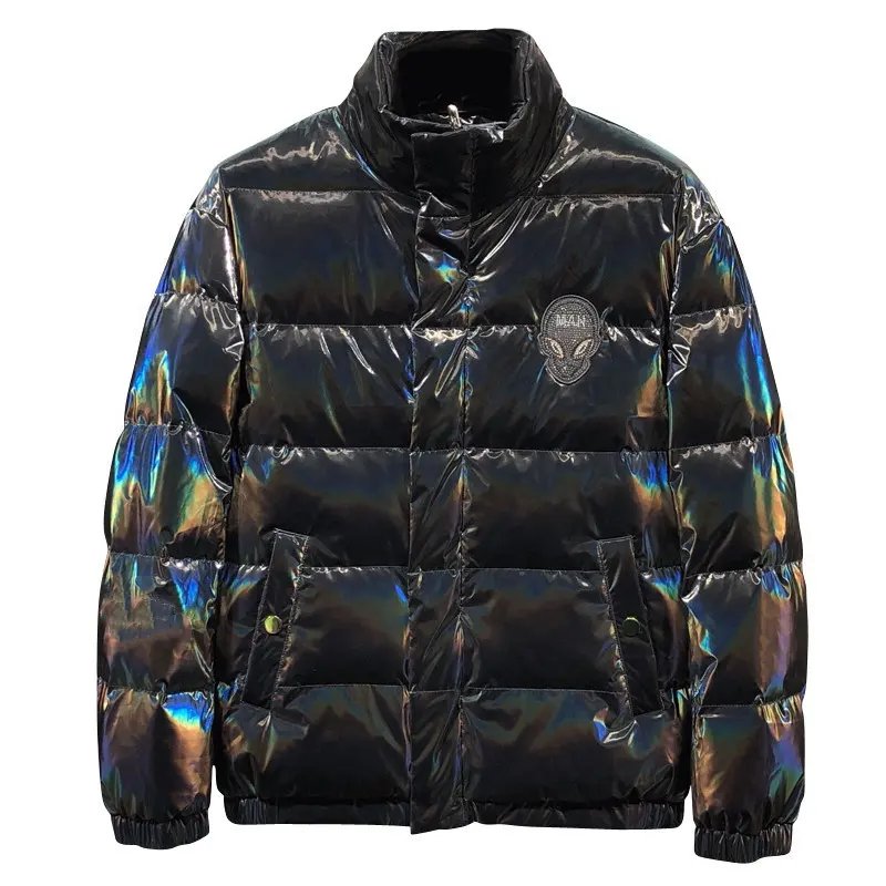 Hot Sale Men's Long Sleeve Custom Winter Short Wind Breaker Down Puffer Jacket For Men Down Jacket Hooded Puffer Jacket