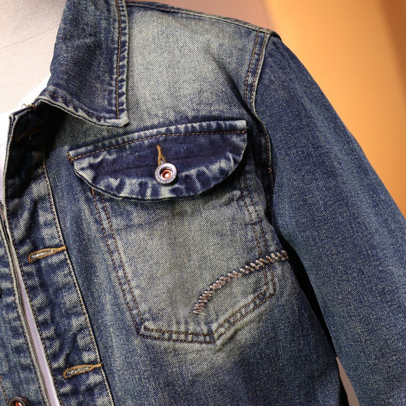 Jacket Denim Man Wholesale Custom Men Outdoor Wear Ripped Denim Jacket Plus Size Men's Jackets