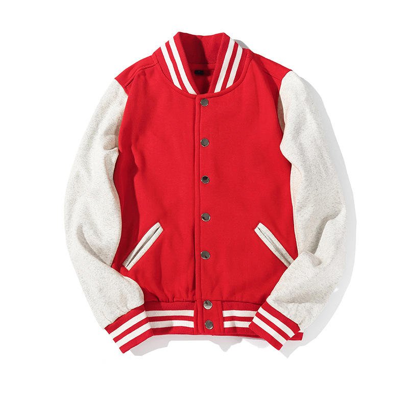 Cotton men's bomber college jacket streetwear wholesale blank men varsity jackets custom baseball letterman jacket for men