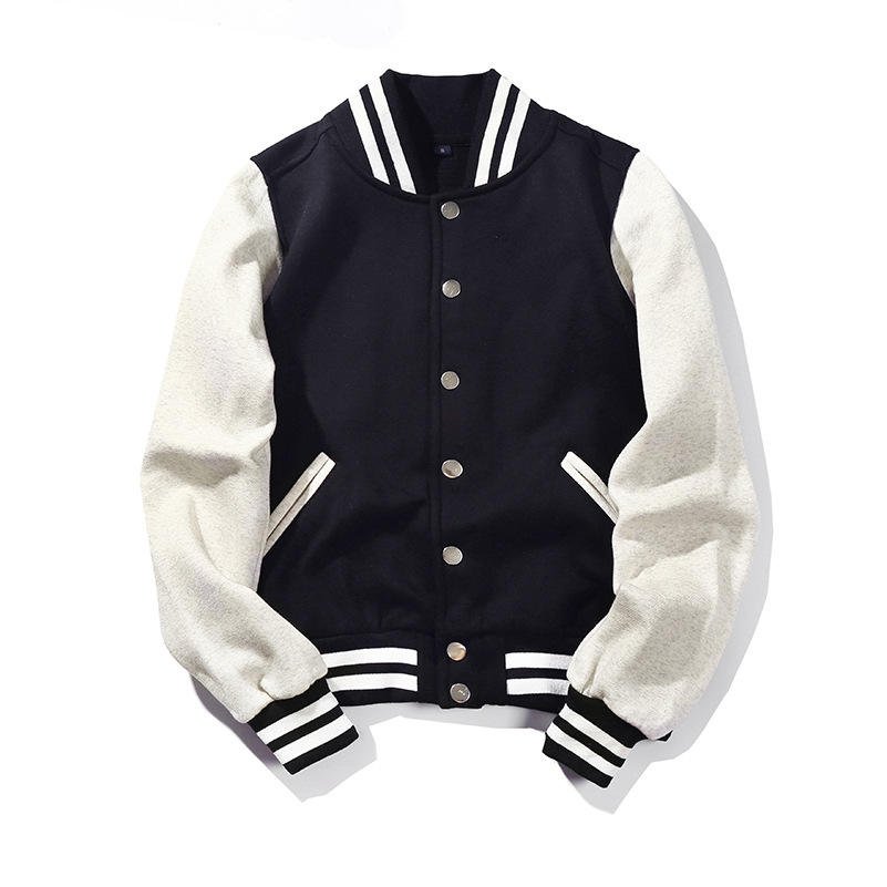 Cotton men's bomber college jacket streetwear wholesale blank men varsity jackets custom baseball letterman jacket for men