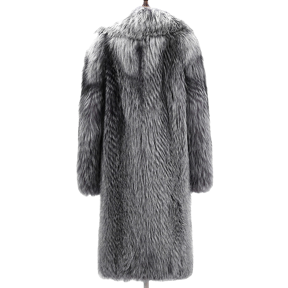 Men's Thick Faux Fur Coat Winter Warm Parka Overcoat Wool Fill Business Style Trench Pattern Hoodie Print 6XL Pocket Autumn