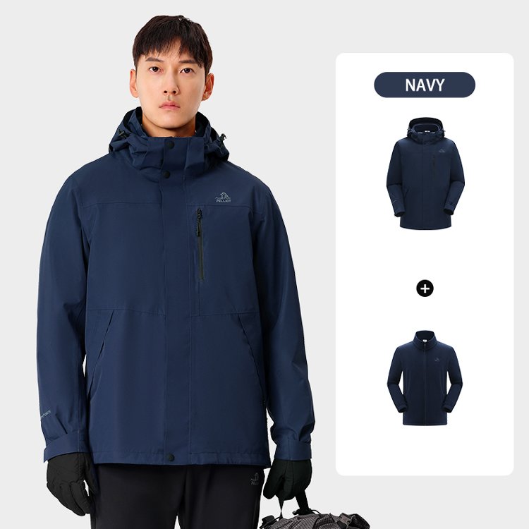High Tech Professional Hard Shell Outdoor winter warm windproof breathable Active 3 in 1 waterproof jacket