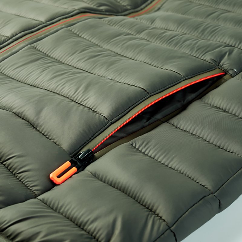 Clothing foam zipper sleeveless vest Standing vest collar quilted down jacket men's vest