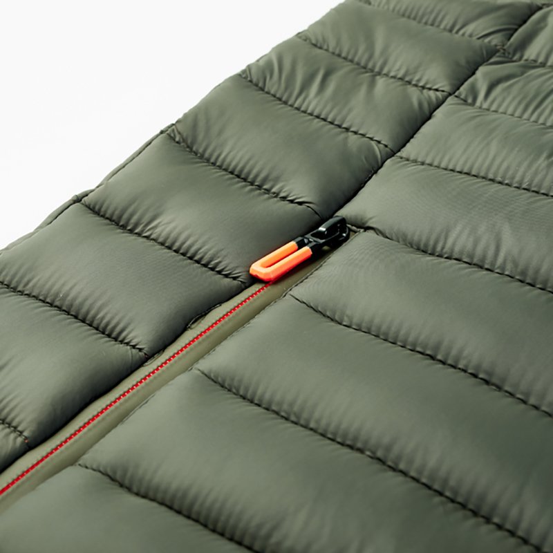 Clothing foam zipper sleeveless vest Standing vest collar quilted down jacket men's vest