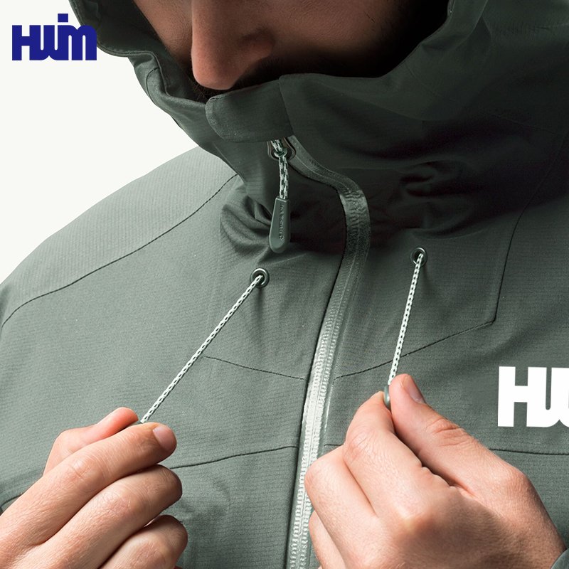Custom Logo Men's High Performance Lightweight Waterproof Gym Sports Running Jackets 530 G Weatherproof Shell Jacket with Hood